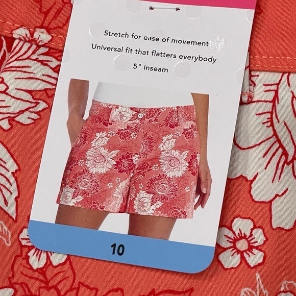 NWT Isaac Mizrahi Women's 5” Stretch Tailored Trouser Shorts Size 10 - Picture 5 of 8